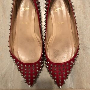 Christian Louboutin spike flats
